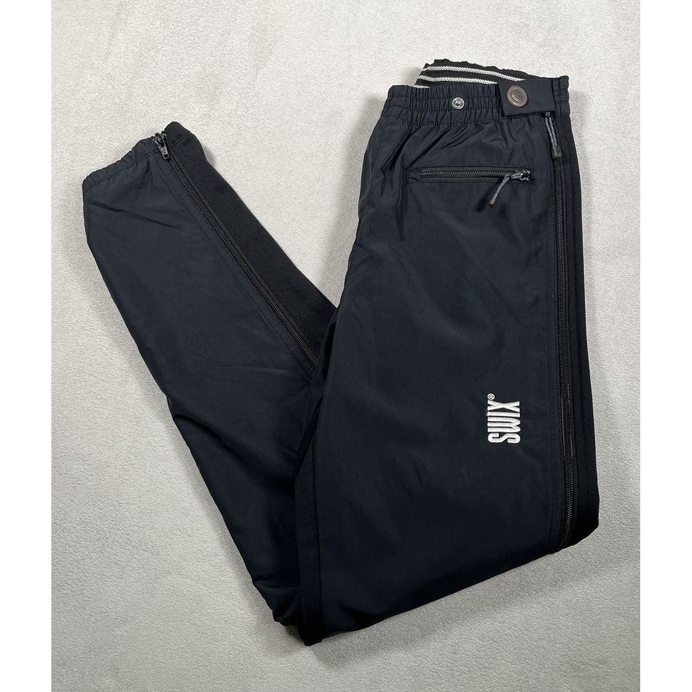 Vintage Swix Sportswear Men's XS Nordic Ski Pants Full Side Zip Gorpcore Y2K